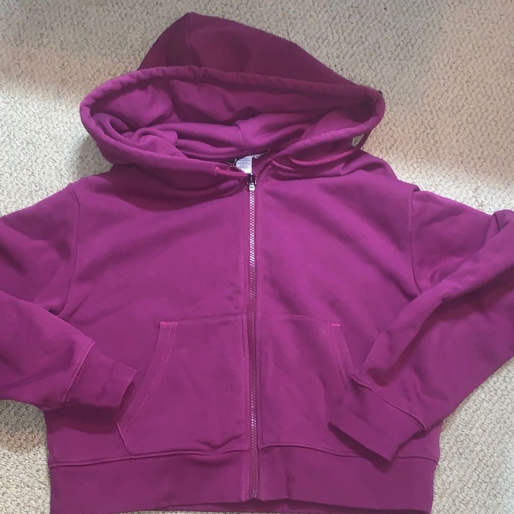 Athleta cropped Purple Hoodie
